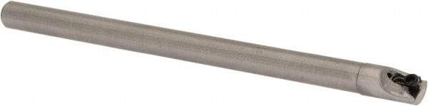 Hertel - 0.3" Min Bore Diam, 4" OAL, 1/4" Shank Diam, HBBF Indexable Boring Bar - 1" Max Bore Depth, TD.. Insert, Screw Holding Method - Apex Tool & Supply