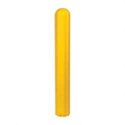 Eagle - 7-7/8" Wide x 7-7/8" Deep x 56" High, 6" Bumper Post Sleeve - Yellow, High Density Polyethylene, 8 Lb, Ribbed Surface - Apex Tool & Supply