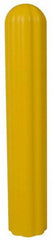 Eagle - 10" Deep x 57" High, 8" Bumper Post Sleeve - Yellow, High Density Polyethylene, 9 Lb, Ribbed Surface - Apex Tool & Supply