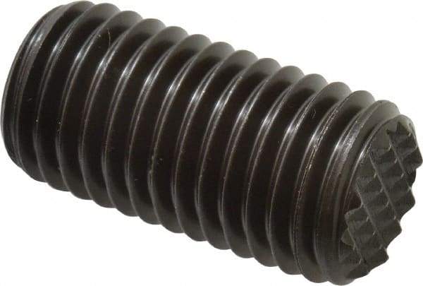 Fairlane - Serrated Tooth, 3/4-10, 5/16" Internal Hex, 1-1/2" Thread Length, Black Oxide Finish, Fully Threaded, Adjustable Positioning Gripper - Fine Tooth Grade - Apex Tool & Supply