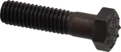 Fairlane - Serrated Tooth, 3/8-16, 1-1/2" Shank Length, 1-1/8" Thread Length, Black Oxide Finish, Hex Head, Adjustable Positioning Gripper - 1/2" Pad Diam, 9/16" Hex, 9/32" Head Height, Fine Tooth Grade - Apex Tool & Supply
