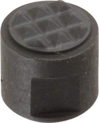 Fairlane - 10-32 Thread, 3/8" Diam, 3/8" High, Threaded, Extra Fine Tooth Grade Diamond Serration Tooth Pattern, Carbide Tipped, Round Positioning Gripper - 3/16" Flat Width, Uncoated - Apex Tool & Supply