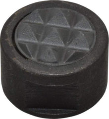 Fairlane - 10-32 Thread, 1/2" Diam, 3/8" High, Threaded, Fine Tooth Grade Diamond Serration Tooth Pattern, Carbide Tipped, Round Positioning Gripper - 3/16" Flat Width, Uncoated - Apex Tool & Supply