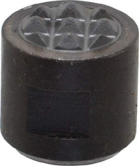 Fairlane - 10-32 Thread, 1/2" Diam, 1/2" High, Threaded, Fine Tooth Grade Diamond Serration Tooth Pattern, Carbide Tipped, Round Positioning Gripper - 3/16" Flat Width, Uncoated - Apex Tool & Supply
