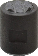 Fairlane - 10-32 Thread, 1/2" Diam, 0.651" High, Threaded, Fine Tooth Grade Diamond Serration Tooth Pattern, Carbide Tipped, Round Positioning Gripper - 3/16" Flat Width, Uncoated - Apex Tool & Supply