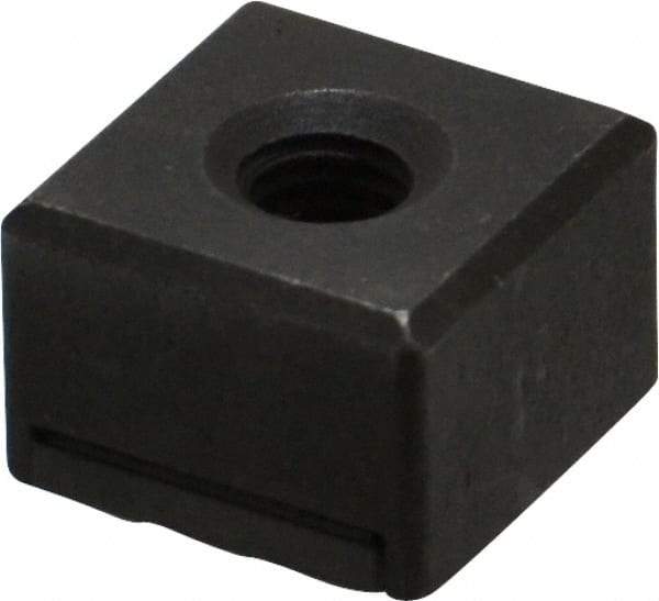 Fairlane - 1/2" Square, 10-32 Thread, 3/8" High, Fine Tooth Grade, Diamond Serration, Carbide-Tipped, Square Positioning Gripper - 0.03 x 45A° Chamfer - Apex Tool & Supply