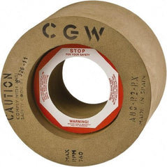 Camel Grinding Wheels - 2" Wide x 9" Diam, Type 1 Feed Wheel - 4" Hole Size, 80 Grit, Hardness R - Apex Tool & Supply