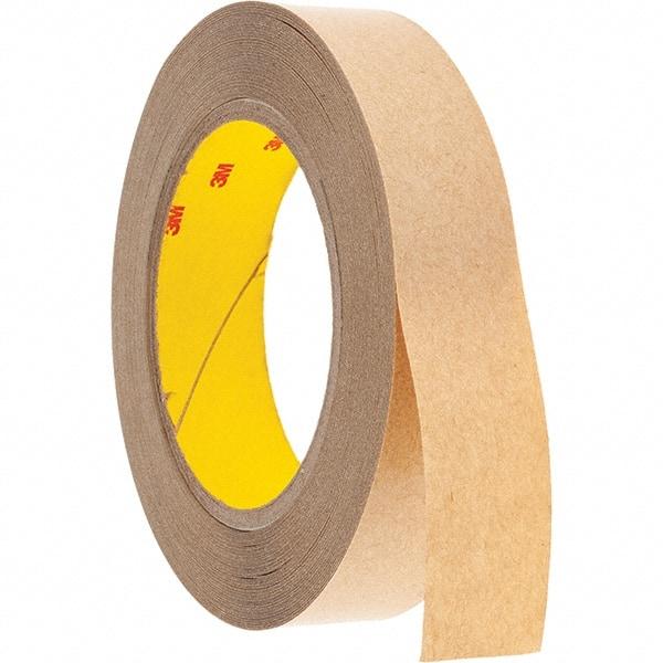 3M - 1" x 36 Yd Acrylic Adhesive Double Sided Tape - 4 mil Thick, Clear, Polyester Film Liner - Apex Tool & Supply