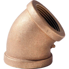 Merit Brass - Brass & Chrome Pipe Fittings Type: 45 Degree Elbow Fitting Size: 1 - Apex Tool & Supply