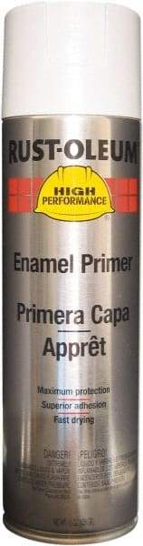 Rust-Oleum - 15 oz White Aerosol Primer - 14 Sq Ft Coverage, Interior/Exterior - Apex Tool & Supply