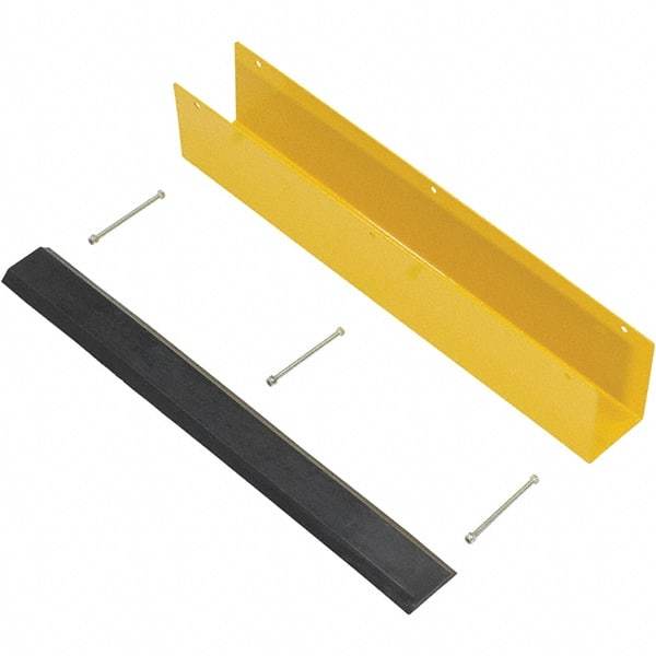 Vestil - 4-7/8" Long, Rubber Rack Guard - Yellow/Black - Apex Tool & Supply