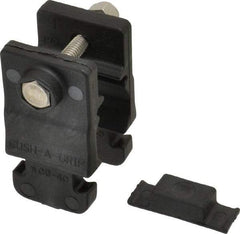 ZSI - 3/4" Pipe, Cushion Clamp - Black, 200 Lb Capacity, Glass Filled Nylon 6 - Apex Tool & Supply