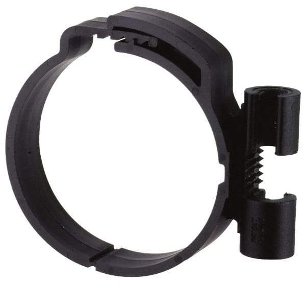 ZSI - 3/8" Rod, 1-1/2" Tube Diam, Cushion Clamp - Black, 150 Lb Capacity, Polyamide - Apex Tool & Supply