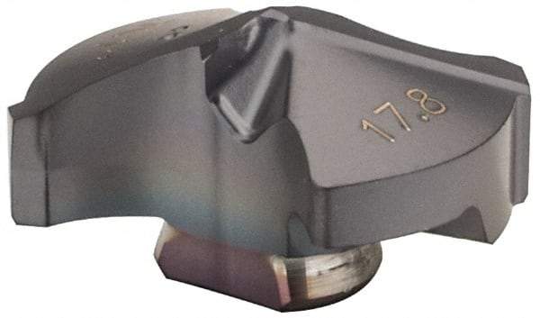 Iscar - Series IDI-SG, 17.81mm Diam Grade IC908 140° Replaceable Drill Tip - Carbide, TiAlN Finish, 17 Seat Size - Apex Tool & Supply