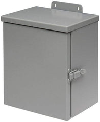 Cooper B-Line - Steel Junction Box Enclosure Hinge Flat Cover - NEMA 3R, 24" Wide x 24" High x 8" Deep, Rainproof - Apex Tool & Supply