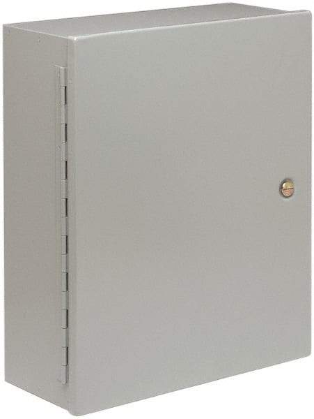 Cooper B-Line - Steel Standard Enclosure Hinge Flat Cover - NEMA 1, 12" Wide x 12" High x 6" Deep - Apex Tool & Supply