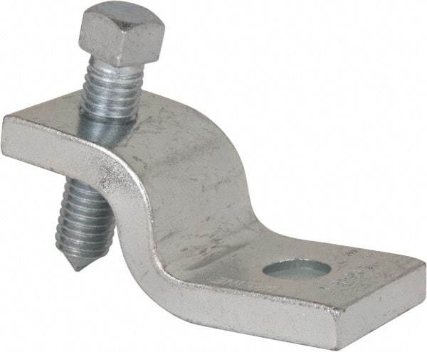 Cooper B-Line - 1" Max Flange Thickness, Strut To Beam Clamp - 600 Lb Capacity, ASTM A1011 Carbon Steel - Apex Tool & Supply