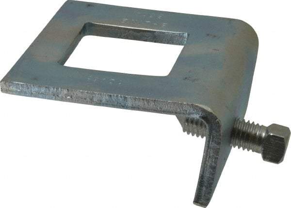 Cooper B-Line - 5/8" Max Flange Thickness, Strut To Beam Clamp - 900 Lb Capacity, ASTM A1011 Carbon Steel - Apex Tool & Supply