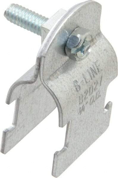 Cooper B-Line - 3/4" Pipe, 16 Gauge, Grade ASTM A1011," Pipe or Conduit Clamp - Zinc Plated, 400 Lb Capacity, All Conduit - Apex Tool & Supply