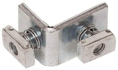 Cooper B-Line - Zinc Plated Carbon Steel 90° Preassembled Strut Fitting - 1/2" Bolt, 2 Holes, Used with Cooper B Line Channel & Strut (All Sizes Except B62 & B72) - Apex Tool & Supply