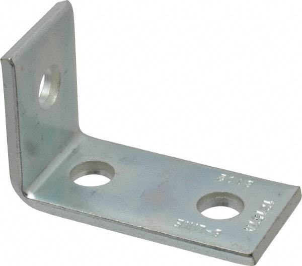Cooper B-Line - Zinc Plated Carbon Steel 90° Strut Fitting - 1/2" Bolt, 3 Holes, Used with Cooper B Line Channel & Strut (All Sizes Except B62 & B72) - Apex Tool & Supply