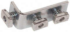 Cooper B-Line - Zinc Plated Carbon Steel 90° Preassembled Strut Fitting - 1/2" Bolt, 3 Holes, Used with Cooper B Line Channel & Strut (All Sizes Except B62 & B72) - Apex Tool & Supply
