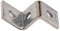 Cooper B-Line - Zinc Plated Carbon Steel Z Strut Fitting - 1/2" Bolt, 3 Holes, Used with Cooper B Line Channel & Strut (All Sizes Except B62 & B72) - Apex Tool & Supply