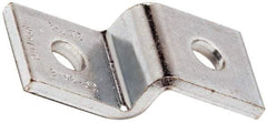 Cooper B-Line - Zinc Plated Carbon Steel Z Strut Fitting - 1/2" Bolt, 2 Holes, Used with Cooper B Line Channel & Strut (All Sizes Except B62 & B72) - Apex Tool & Supply