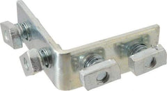 Cooper B-Line - Zinc Plated Carbon Steel 90° Preassembled Strut Fitting - 1/2" Bolt, 4 Holes, Used with Cooper B Line Channel & Strut (All Sizes Except B62 & B72) - Apex Tool & Supply