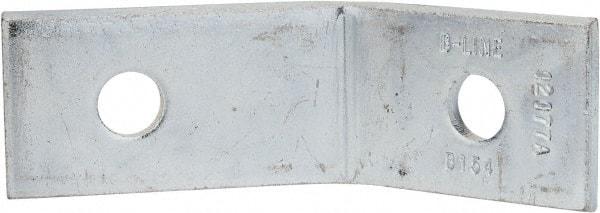Cooper B-Line - Zinc Plated Carbon Steel 45° Open Angle Strut Fitting - 1/2" Bolt, 2 Holes, Used with Cooper B Line Channel & Strut (All Sizes Except B62 & B72) - Apex Tool & Supply
