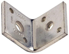 Cooper B-Line - 1/2 or 3/8" Rod, Zinc Plated Carbon Steel Reversible Angle Clip Reversible Angle Strut Clip - 500 Lb Capacity, 2 Holes, Used with Rod To Beam Or Wall Bracket - Apex Tool & Supply