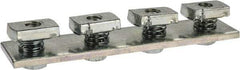 Cooper B-Line - Zinc Plated Carbon Steel Preassembled Flat Splice Strut Fitting - 1/2" Bolt, 4 Holes, Used with Cooper B Line Channel & Strut (All Sizes Except B62 & B72) - Apex Tool & Supply