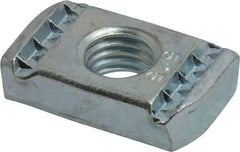 Cooper B-Line - 1/2" Rod, Zinc Plated Carbon Steel Spring Channel Strut Nut with O Spring - 2000 Lb Capacity, 1/2" Bolt, 1 Hole, Used with Cooper B Line B42, B52, B54 & B56 Channel & Strut - Apex Tool & Supply