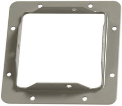 Cooper B-Line - 4 Inch Wide x 4 Inch High, Rectangular Raceway Flange - Gray, For Use with Lay In Wireways, Type 1 Screw Cover Wireway - Apex Tool & Supply