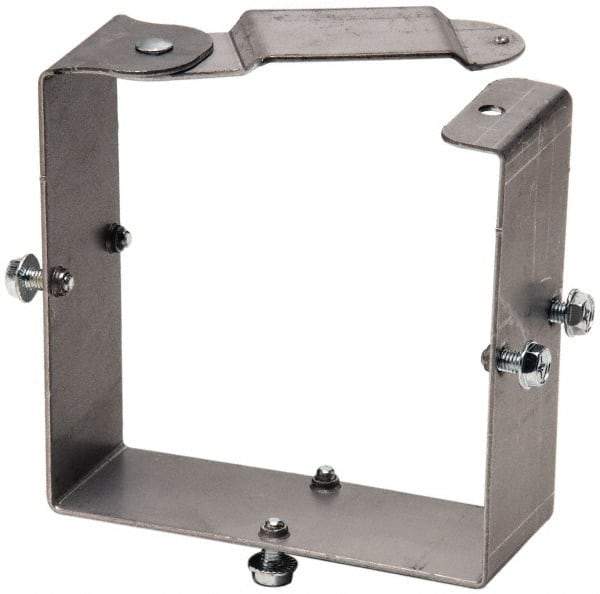 Cooper B-Line - 4 Inch Long x 4 Inch High, Rectangular Raceway Connector Coupling - Gray, For Use with Lay In Wireways, Type 1 Hinge Cover Wireway - Apex Tool & Supply