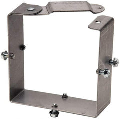 Cooper B-Line - 4 Inch Long x 4 Inch High, Rectangular Raceway Connector Coupling - Gray, For Use with Lay In Wireways, Type 1 Hinge Cover Wireway - Apex Tool & Supply