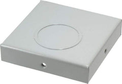Cooper B-Line - 4 Inch Wide x 4 Inch High, Square Raceway Fitting - Gray, For Use with Lay In Wireways, Type 1 Screw Cover Wireway - Apex Tool & Supply
