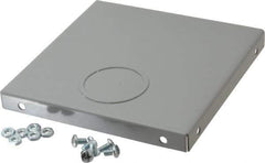 Cooper B-Line - 6 Inch Wide x 6 Inch High, Rectangular Raceway Fitting - Gray, For Use with Lay In Wireways, Type 1 Screw Cover Wireway - Apex Tool & Supply