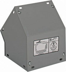 Cooper B-Line - 6 Inch Wide x 6 Inch High, Raceway Elbow End - 45°, Gray, For Use with Lay In Wireways, Type 1 Screw Cover Wireway - Apex Tool & Supply