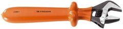 Facom - 1-3/4" Jaw Capacity, 15" Insulated Adjustable Wrench - Steel, Polished Finish - Apex Tool & Supply