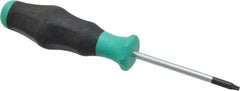 Wera - T9 Torx Driver - 2-23/64" Blade Length, 5-35/64" OAL, Ergonomic Handle - Apex Tool & Supply