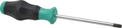 Wera - T40 Torx Driver - 5-7/64" Blade Length, 9-33/64" OAL, Ergonomic Handle - Apex Tool & Supply