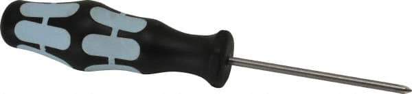 Wera - #0, 5-1/2" OAL, Standard Phillips Screwdriver - 2-3/8" Blade Length, Round Shank, Ergonomic Handle - Apex Tool & Supply