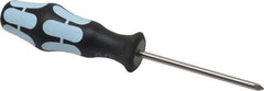 Wera - #1, 7-1/4" OAL, Standard Phillips Screwdriver - 3-1/8" Blade Length, Round Shank, Ergonomic Handle - Apex Tool & Supply