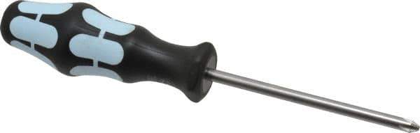 Wera - #2, 8-1/4" OAL, Standard Phillips Screwdriver - 4" Blade Length, Round Shank, Ergonomic Handle - Apex Tool & Supply