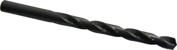 Cleveland - 5/16" 135° High Speed Steel Jobber Drill - Bright Finish, Right Hand Cut, Spiral Flute, Straight Shank, 4-1/2" OAL, Split Point - Apex Tool & Supply