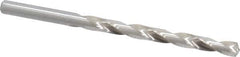Cleveland - Letter B 135° High Speed Steel Jobber Drill - Bright Finish, Right Hand Cut, Spiral Flute, Straight Shank, 4" OAL, Split Point - Apex Tool & Supply