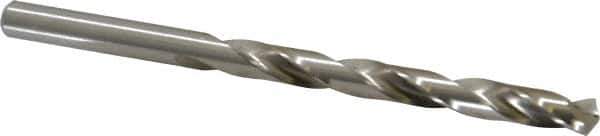 Cleveland - Letter H 135° High Speed Steel Jobber Drill - Bright Finish, Right Hand Cut, Spiral Flute, Straight Shank, 4-1/8" OAL, Split Point - Apex Tool & Supply