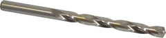 Cleveland - Letter J 135° High Speed Steel Jobber Drill - Bright Finish, Right Hand Cut, Spiral Flute, Straight Shank, 4-1/8" OAL, Split Point - Apex Tool & Supply