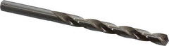 Cleveland - Letter M 135° High Speed Steel Jobber Drill - Bright Finish, Right Hand Cut, Spiral Flute, Straight Shank, 4-3/8" OAL, Split Point - Apex Tool & Supply